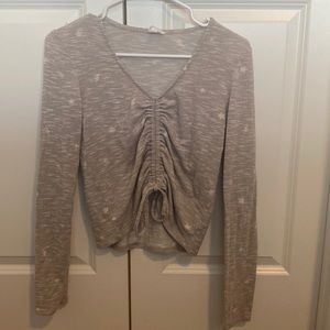 🍉Long sleeve star shirt with scrunch and tie design